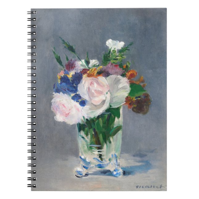 Edouard Manet - Blume in einer Kristallvase Notizblock (Vorderseite)