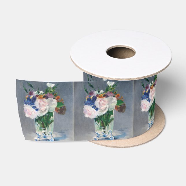 Edouard Manet - Blume in einer Kristallvase Satinband (Spule)