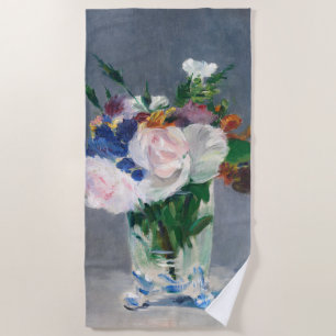 Edouard Manet - Blume in einer Kristallvase Strandtuch