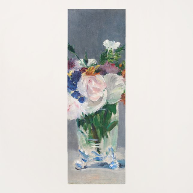 Edouard Manet - Blume in einer Kristallvase Yogamatte (Rückseite)