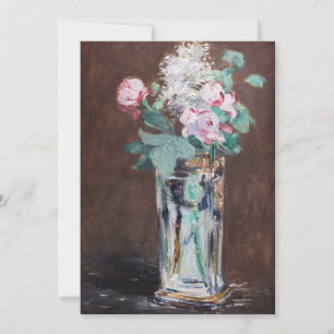 Edouard Manet - Blumen in einer Kristallvase Dankeskarte