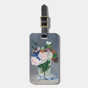 Edouard Manet - Blumen in einer Kristallvase Gepäckanhänger
