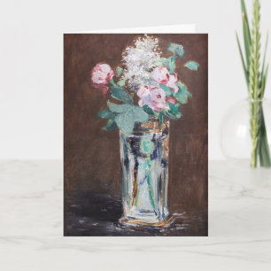 Edouard Manet - Blumen in einer Kristallvase Karte