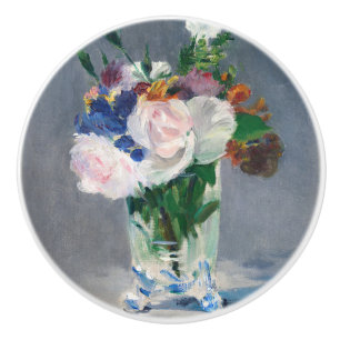 Edouard Manet - Blumen in einer Kristallvase Keramikknauf