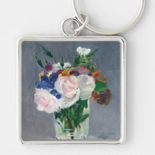 Edouard Manet - Blumen in einer Kristallvase Schlüsselanhänger