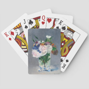 Edouard Manet - Blumen in einer Kristallvase Spielkarten