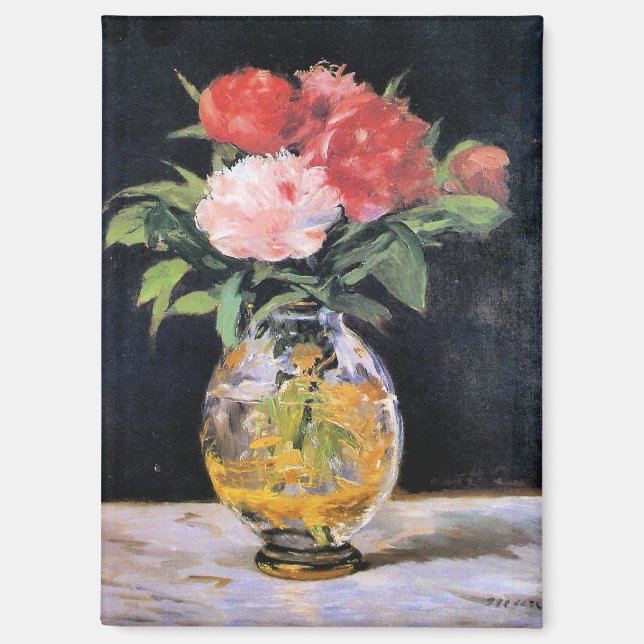 Edouard Manet - Blumenstrauß, Magnet (Vorderseite)