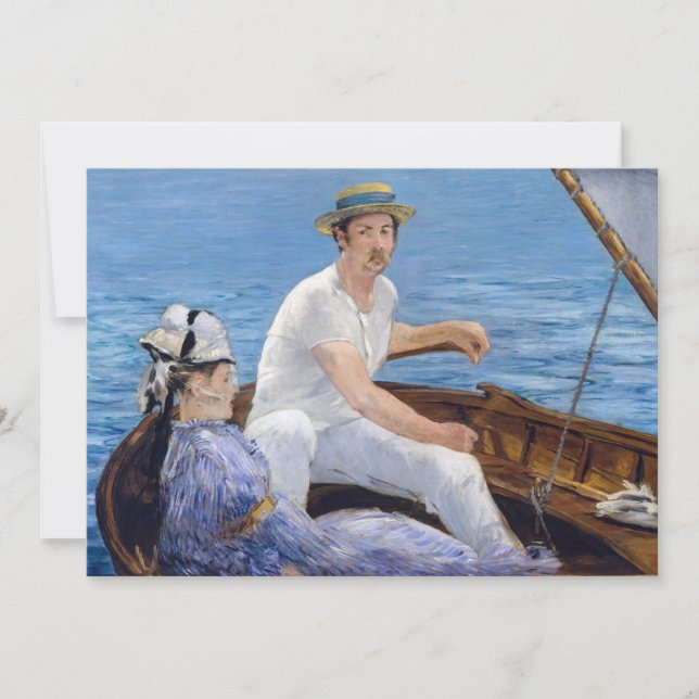 Edouard Manet - Boot Dankeskarte (Vorderseite)