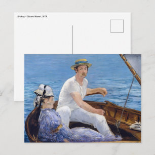 Edouard Manet - Boot Postkarte