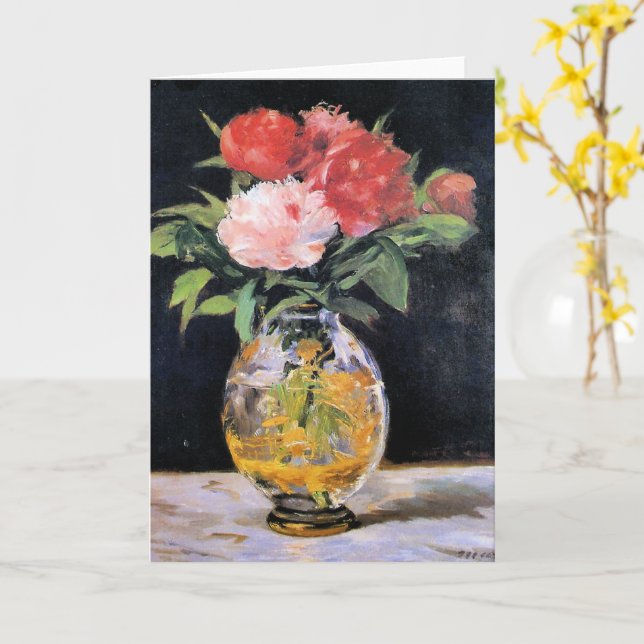 Edouard Manet - Bouquet of Flowers, Karte (Gelbe Blume)