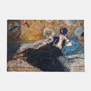 Edouard Manet - Dame mit Fächern Fußmatte