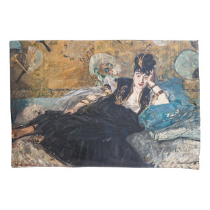 Edouard Manet - Dame mit Fächern Kissenbezug