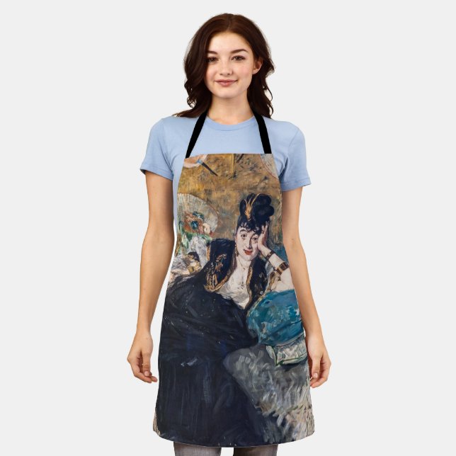 Edouard Manet - Dame mit Fächern Schürze (Getragen)