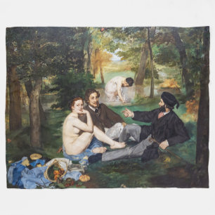 Edouard Manet - Das Frühstück im Freien Fleecedecke