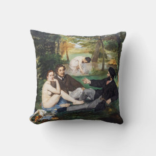 Edouard Manet - Das Frühstück im Freien Kissen