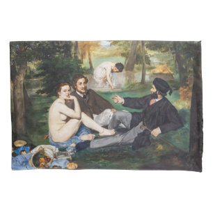 Edouard Manet - Das Frühstück im Freien Kissenbezug