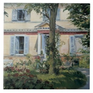 Edouard Manet - Das Haus bei Rueil Fliese