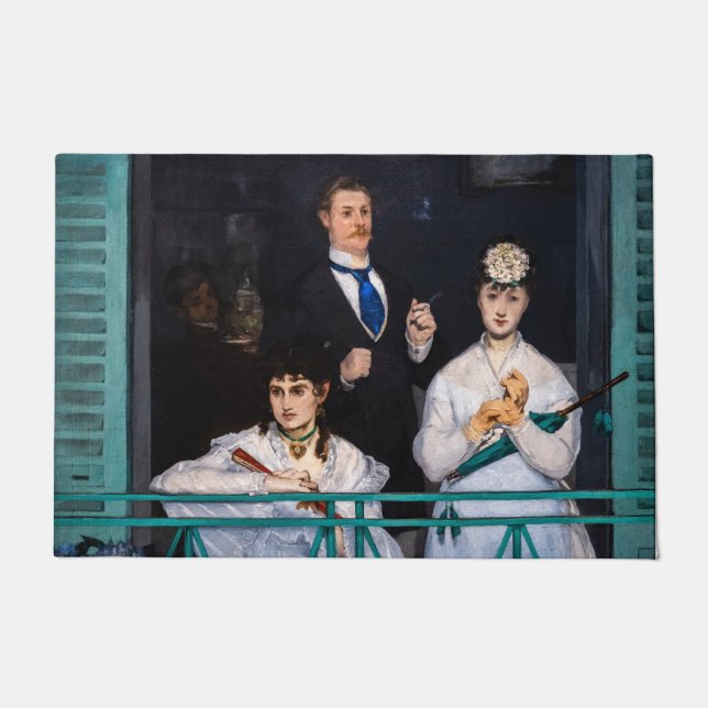Edouard Manet - Der Balkon / Le Balcon Fußmatte (Vorderseite)