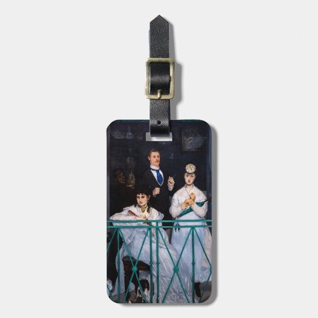 Edouard Manet - Der Balkon / Le Balcon Gepäckanhänger (Vorderseite vertikal)