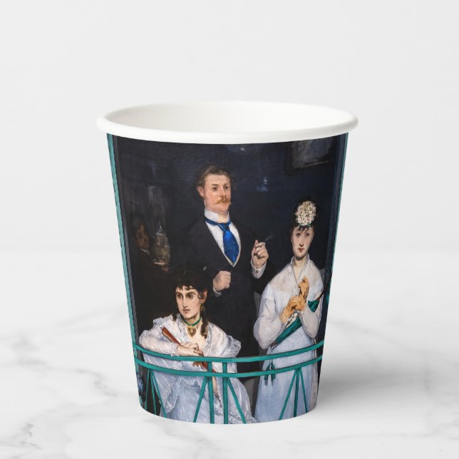 Edouard Manet - Der Balkon / Le Balcon Pappbecher (Vorderseite)