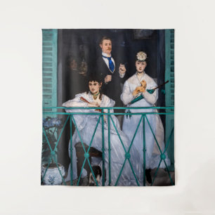 Edouard Manet - Der Balkon / Le Balcon Wandteppich