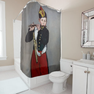 Edouard Manet - Der Faib / Young Flutist Duschvorhang