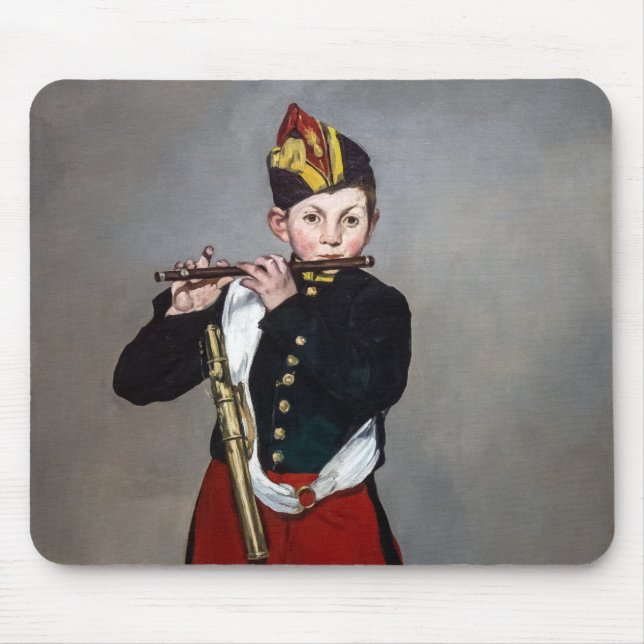 Edouard Manet - Der Faib / Young Flutist Mousepad (Vorne)