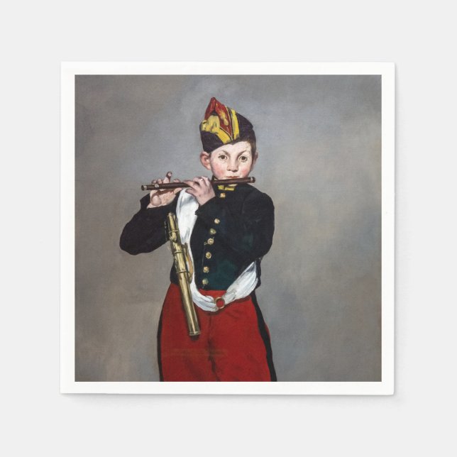 Edouard Manet - Der Faib / Young Flutist Serviette (Vorderseite)