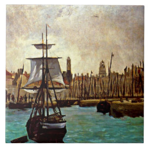 Edouard Manet - Der Hafen von Bordeaux Fliese