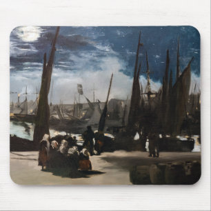 Edouard Manet - Der Hafen von Boulogne bei Mondlic Mousepad