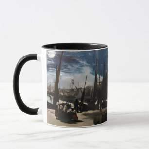 Edouard Manet - Der Hafen von Boulogne bei Mondlic Tasse