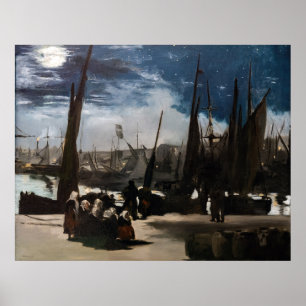 Edouard Manet - Der Hafen von Boulogne durch Mondl Poster