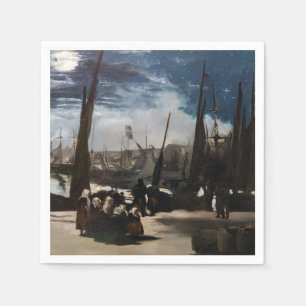 Edouard Manet - Der Hafen von Boulogne durch Mondl Serviette