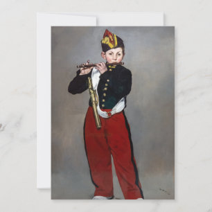 Edouard Manet - Der Pfeifer / Junger Flötist Einladung