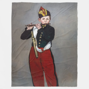 Edouard Manet - Der Pfeifer / Junger Flötist Fleecedecke