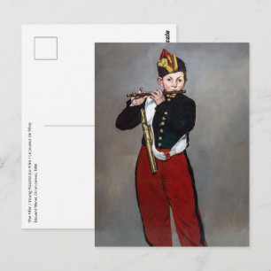 Edouard Manet - Der Pfeifer / Junger Flötist Postkarte