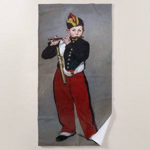 Edouard Manet - Der Pfeifer / Junger Flötist Strandtuch