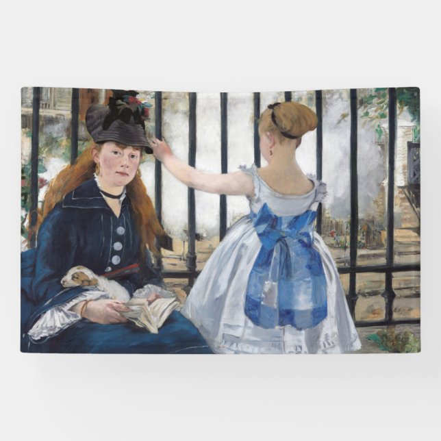 Edouard Manet - Die Eisenbahn Banner (Horizontal)