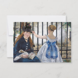 Edouard Manet - Die Eisenbahn Dankeskarte