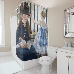 Edouard Manet - Die Eisenbahn Duschvorhang