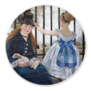 Edouard Manet - Die Eisenbahn Keramikknauf