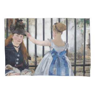 Edouard Manet - Die Eisenbahn Kissenbezug