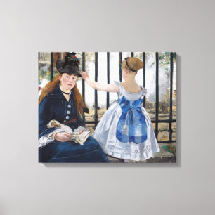 Edouard Manet - Die Eisenbahn Leinwanddruck
