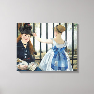 Edouard Manet - Die Eisenbahn Leinwanddruck