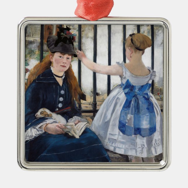 Edouard Manet - Die Eisenbahn Ornament Aus Metall (Vorne)