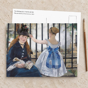 Edouard Manet - Die Eisenbahn Postkarte