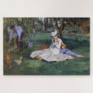 Edouard Manet - Die Familie Monet in ihrem Garten