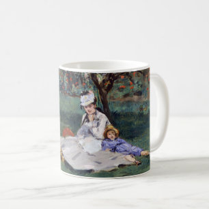 Edouard Manet - Die Familie Monet in ihrem Garten Kaffeetasse