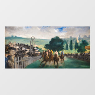 Edouard Manet - Die Rennen in Longchamp Fensteraufkleber