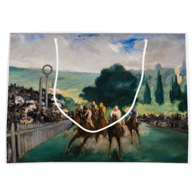 Edouard Manet - Die Rennen in Longchamp Große Geschenktüte (Vorderseite)